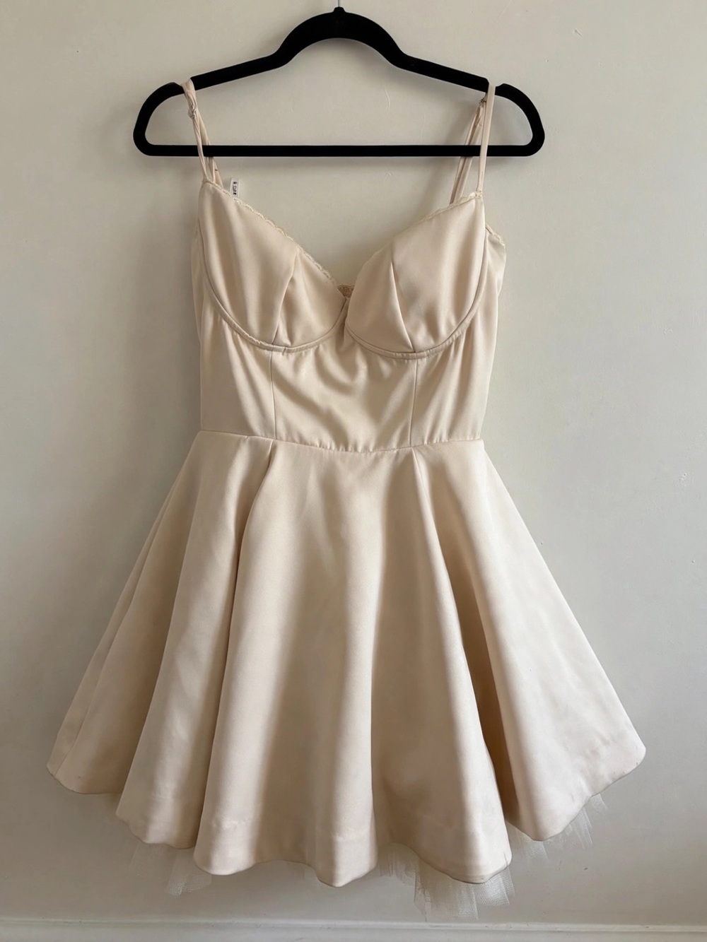 Minimoiselle Bustier Stretch Satin Minidress